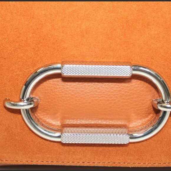 FOR LIZ NEW VINCE CAMUTO WES CROSSBODY ORANGE BROWN 🍊/SILVER - Picture 6 of 12